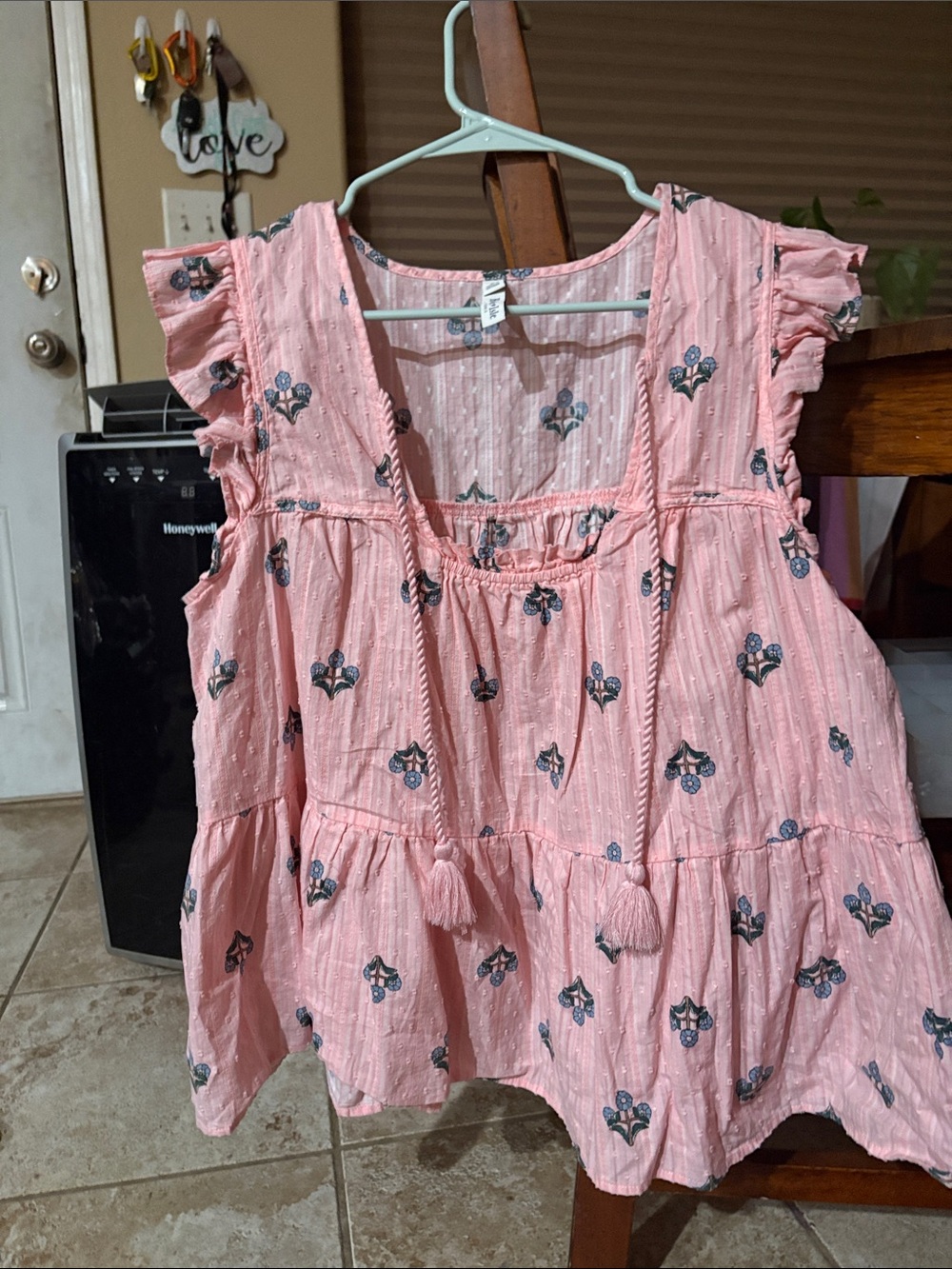 torrid Pink Floral Tiered Tassel Sundress